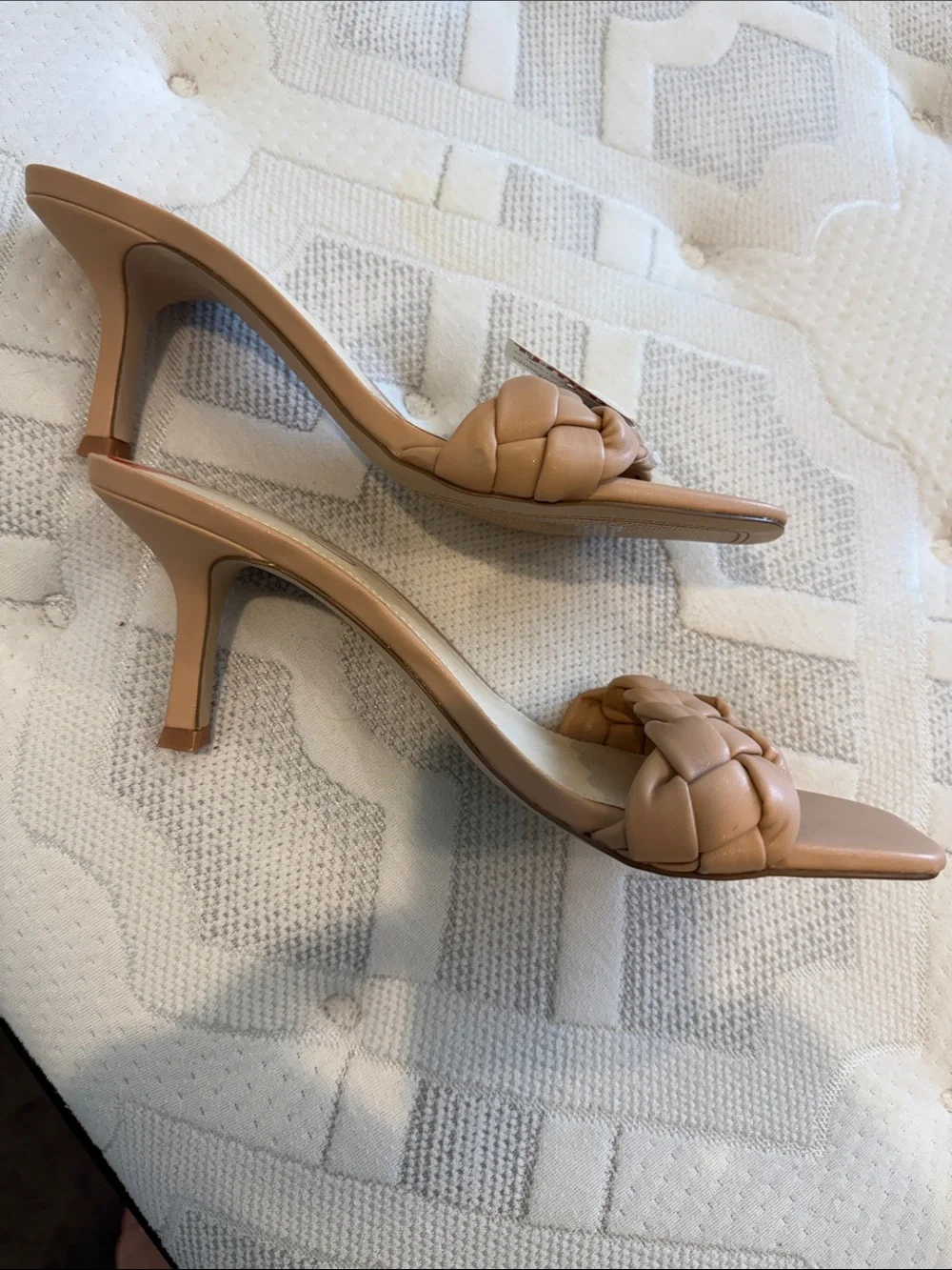 Jessica Simpson Braided Slide Heels - Tan